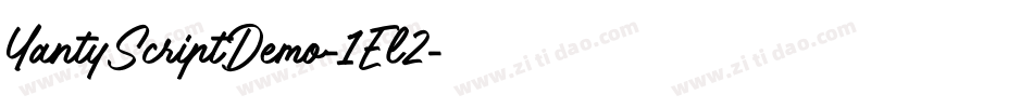 YantyScriptDemo-1El2字体转换 YantyScriptDemo-1El2字体转换