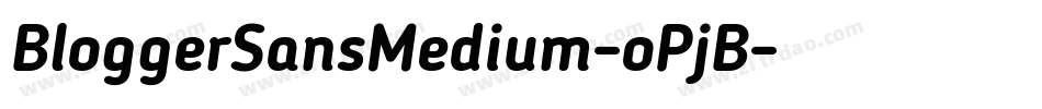 BloggerSansMedium-oPjB字体转换
