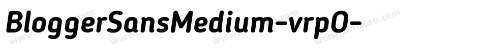 BloggerSansMedium-vrpO字体转换