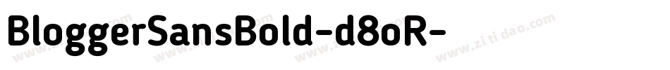 BloggerSansBold-d8oR字体转换
