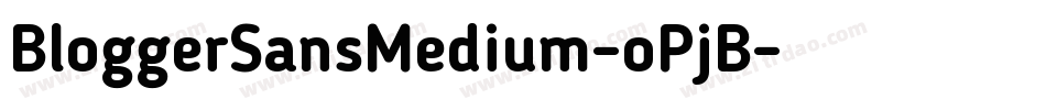 BloggerSansMedium-oPjB字体转换