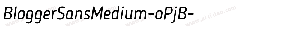 BloggerSansMedium-oPjB字体转换