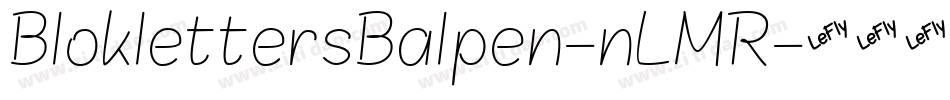 BloklettersBalpen-nLMR字体转换
