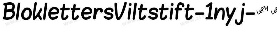 BloklettersViltstift-1nyj字体转换