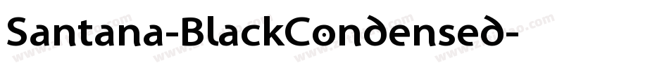 Santana-BlackCondensed字体转换