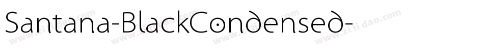 Santana-BlackCondensed字体转换