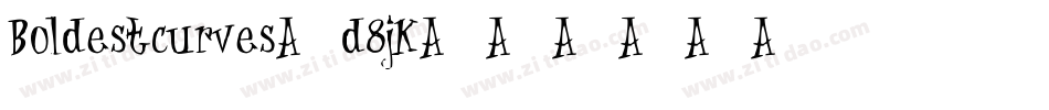 Boldestcurves-d8jK字体转换