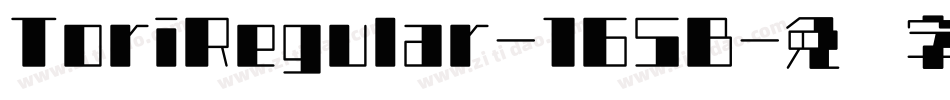 ToriRegular-165B字体转换
