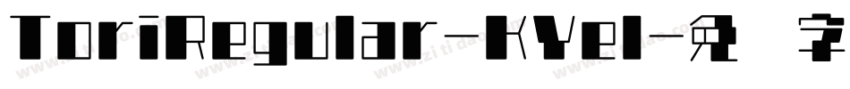 ToriRegular-KYel字体转换