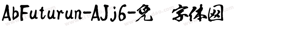 AbFuturun-AJj6字体转换
