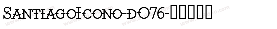 SantiagoIcono-dO76字体转换