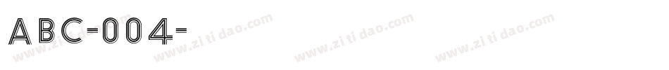 ABC-004字体转换