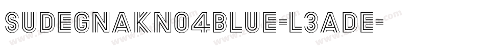 Sudegnakno4blue-L3AdE字体转换
