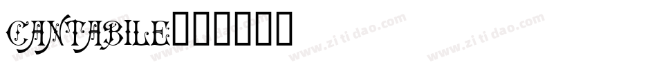 Cantabile字体转换