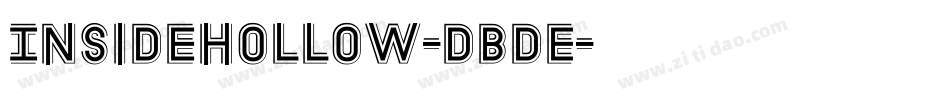 InsideHollow-dBdE字体转换