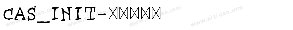 CAS_INIT字体转换