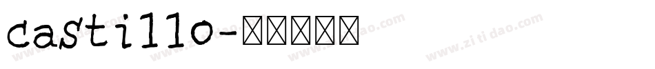 castillo字体转换