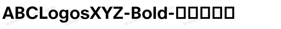 ABCLogosXYZ-Bold字体转换