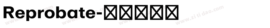 Reprobate字体转换