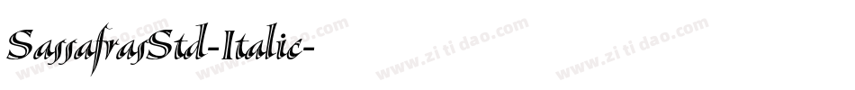 SassafrasStd-Italic字体转换