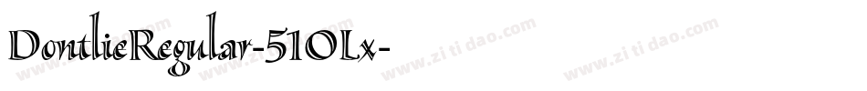 DontlieRegular-51OLx字体转换