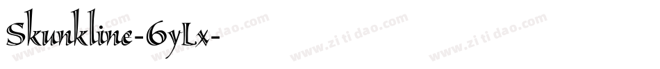 Skunkline-6yLx字体转换