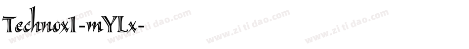 Technox1-mYLx字体转换