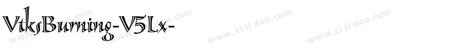 VtksBurning-V5Lx字体转换