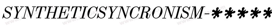 SYNTHETICSYNCRONISM字体转换