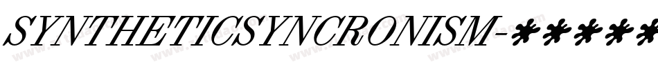 SYNTHETICSYNCRONISM字体转换