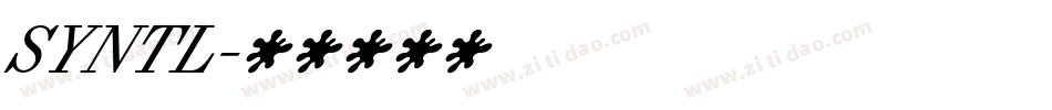 SYNTL字体转换