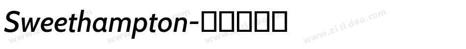 Sweethampton字体转换
