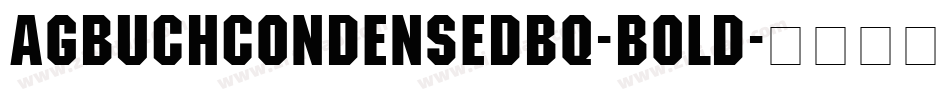 AGBuchCondensedBQ-Bold字体转换