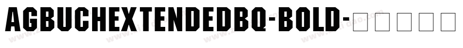 AGBuchExtendedBQ-Bold字体转换