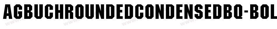 AGBuchRoundedCondensedBQ-Bold字体转换