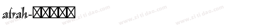 afrah字体转换