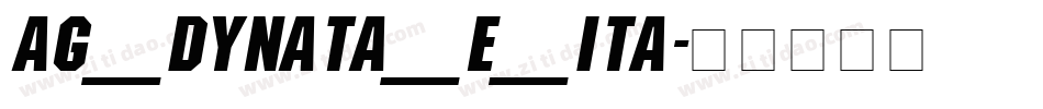 AG_Dynata_E_Ita字体转换