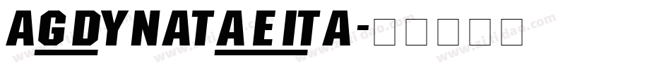 AG_Dynata_E_Ita字体转换