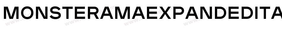 MonsteramaExpandedItalic-B46G字体转换 MonsteramaExpandedItalic-B46G字体转换