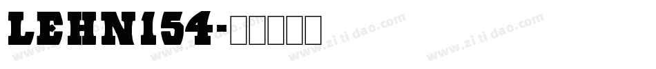 LEHN154字体转换