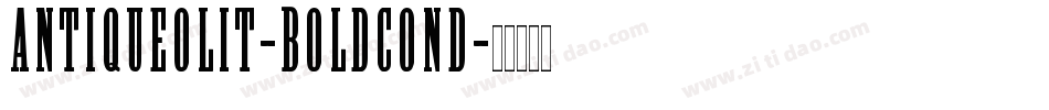 AntiqueOliT-BoldCond字体转换