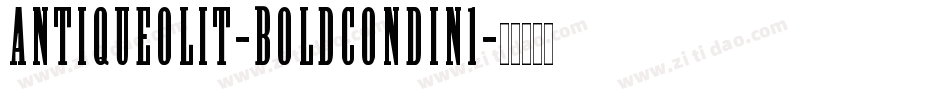 AntiqueOliT-BoldCondIn1字体转换