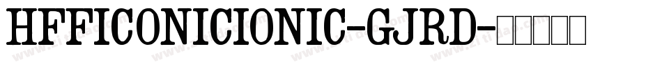 HffIconicIonic-GjRD字体转换