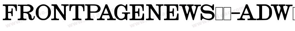 FrontPageNews11-ADw6字体转换