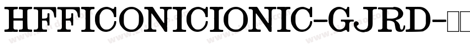 HffIconicIonic-GjRD字体转换