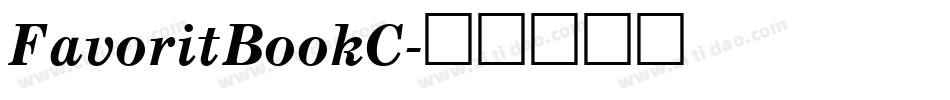 FavoritBookC字体转换