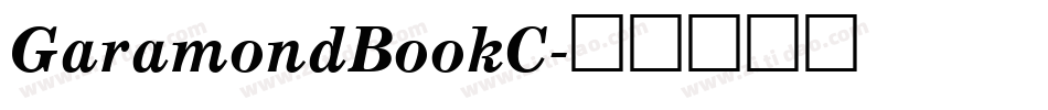 GaramondBookC字体转换