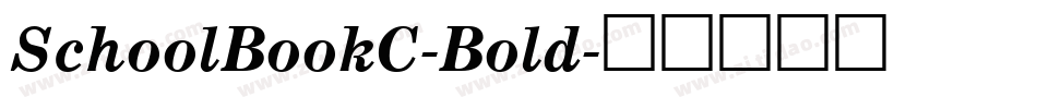 SchoolBookC-Bold字体转换