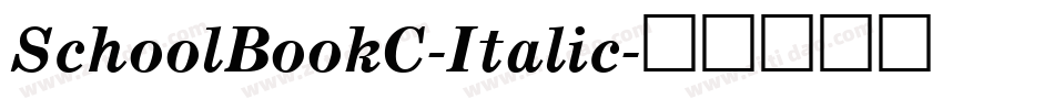 SchoolBookC-Italic字体转换