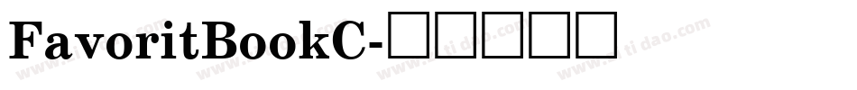 FavoritBookC字体转换